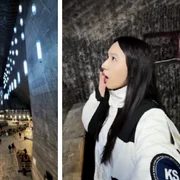 turista din china la salina turda foto captura video tik tok valentina tianran png