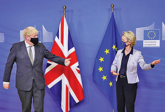 Boris Johnson şi Ursula von der Leyen, la un acord