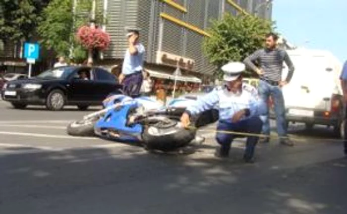 Râmnicu Vâlcea: Camerele de luat vederi nu au înregistrat accidentul cu motociclistul din centrul oraşului