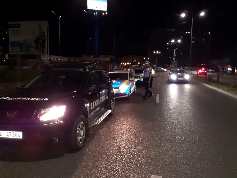 Controale rutiere pe Autostrada A1 Sibiu Pitești Foto IPJ Sibiu