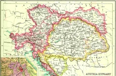 Harta Austro-Ungariei, la 1902; în medalion, Viena. Din The Century Atlas of the World [John Walker & Co, Ltd., London, 1902]. Sursa: Getty Images