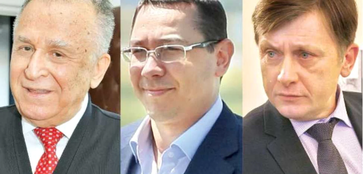 Preşedintele de onoare al PSD, Ion Iliescu şi copreşedinţii USL, Victor Ponta şi Crin Antonescu FOTO Arhiva Adevărul