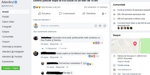 comentarii profesoara fb