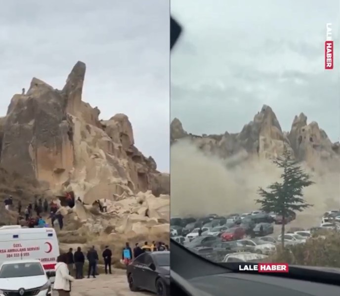Tragedie în Cappadocia, una dintre cele mai populare destinații turistice din Turcia. Două persoane au murit după o alunecare de teren