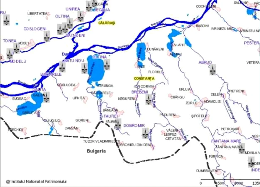 Bisericuţele din nuiele din Dobrogea. Harta CIMEC - Izvoarele Satu Nou Strunga din judeţul Constanţa 