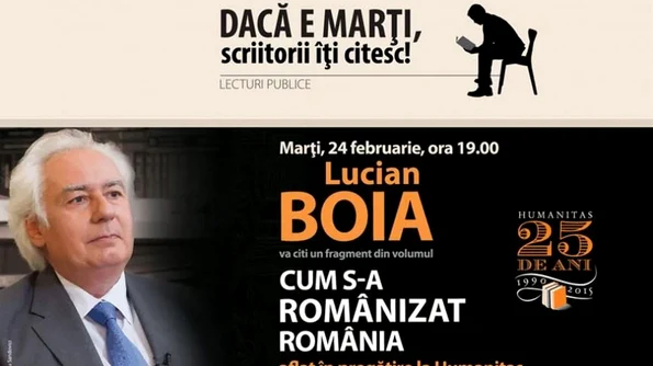 Lucian Boia, lectură în premieră din volumul 'Cum s a românizat România' jpeg