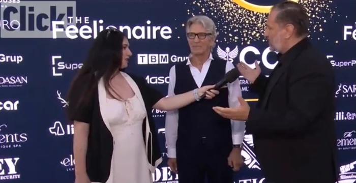 Eric Roberts și Eduard Irimia, la întâlnirea cu reprezentanții presei foto: Click!