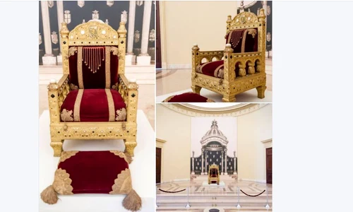 Tronul Regelui Carol I al României, expus pentru prima dată după mai bine de 70 de ani jpeg