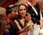 Prințesa Kate în rochie galbenă și cu tiara Queen Mary's Lover's Knot, GettyImages