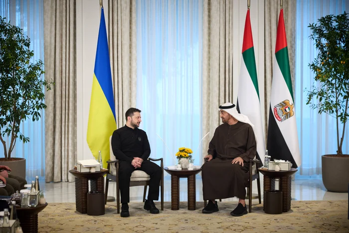 Volodimir Zelenski în vizită în Emiratele Arabe Unite FOTO EPA-EFE