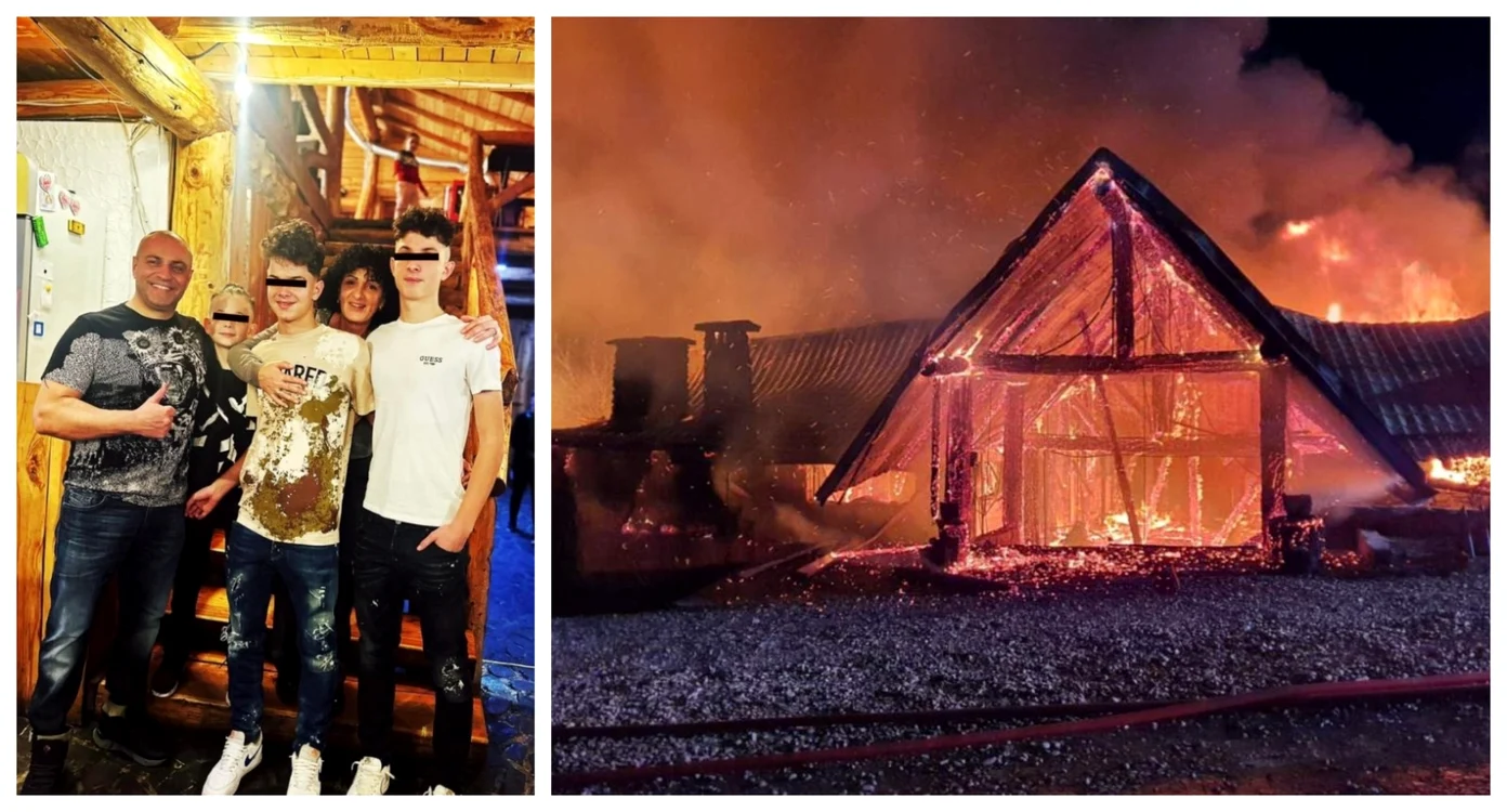 Familia Ene care a pierdut trei membri în incendiul de la Ferma Dacilor