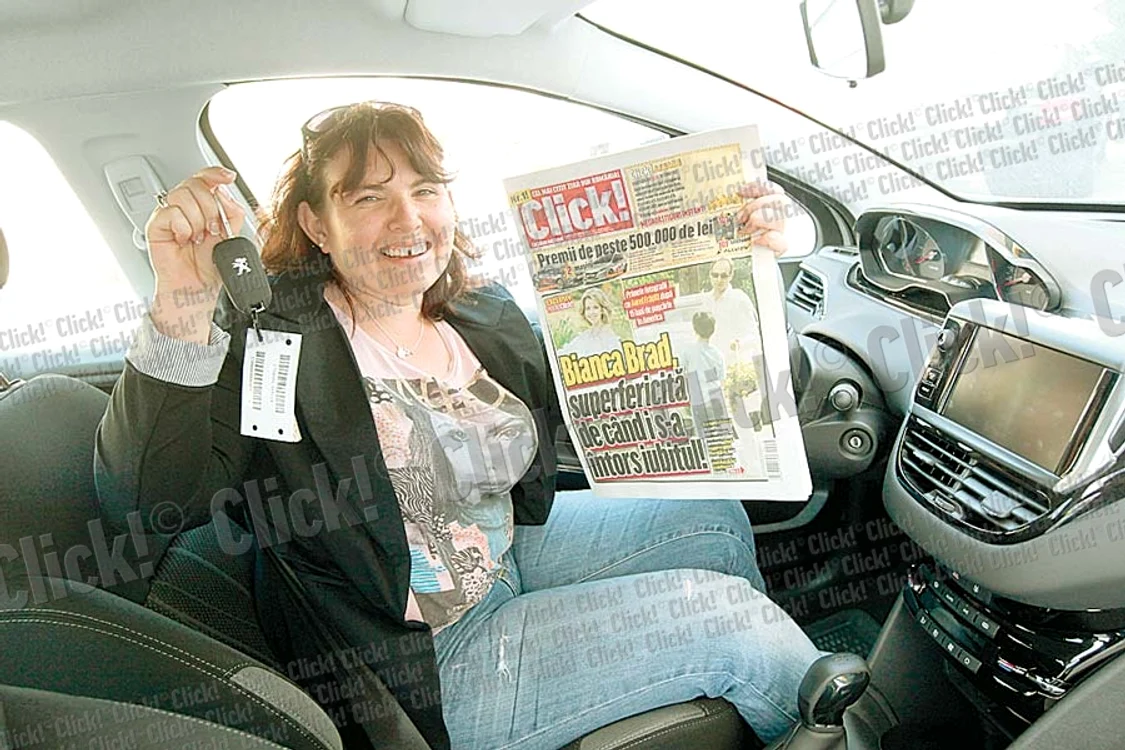 Mirela Nae  (30 de ani)  a radiat  de  fericire  când şi-a  văzut premiul (Fotografii: Sever Gheorghe)