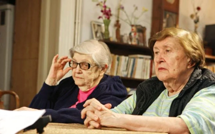 Rodica Coposu (85 de ani, în dreapta), alături de sora ei, Flavia Coposu (93 de ani) Foto: Adevărul