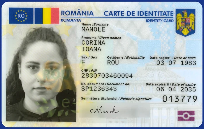 Așa arată noua Carte Electronică de Identitate. FOTO MAI