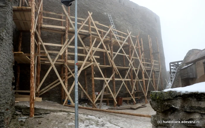 cetatea devei in santier ianuarie 2022 foto daniel guta adevarul