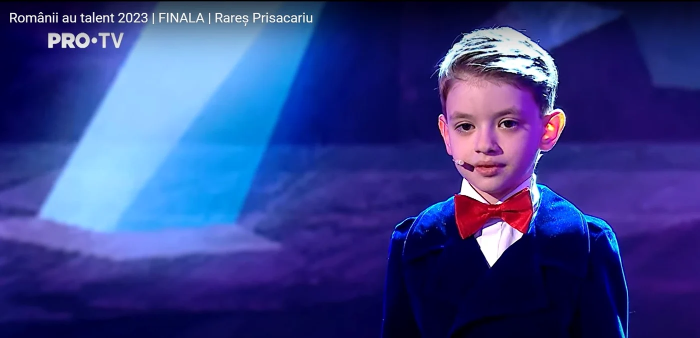Rareș Prisacariu, în finala Românii au talent FOTO Captură YouTube
