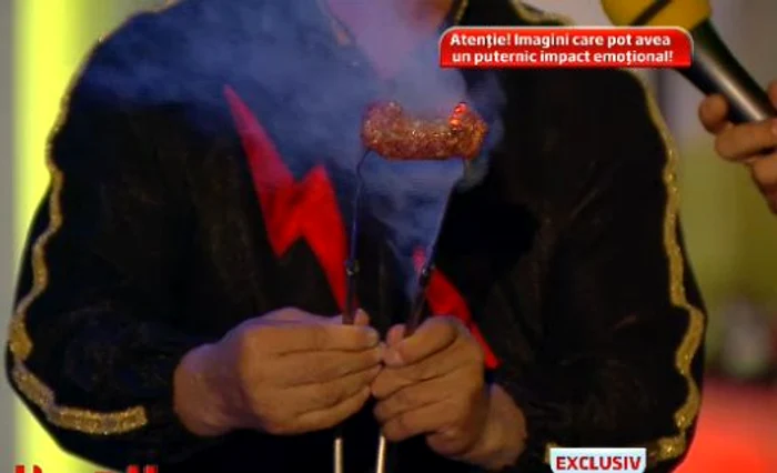 Pentru că este 1 Mai, Biba a pregătit şi nişte mici (captură: Pro TV)