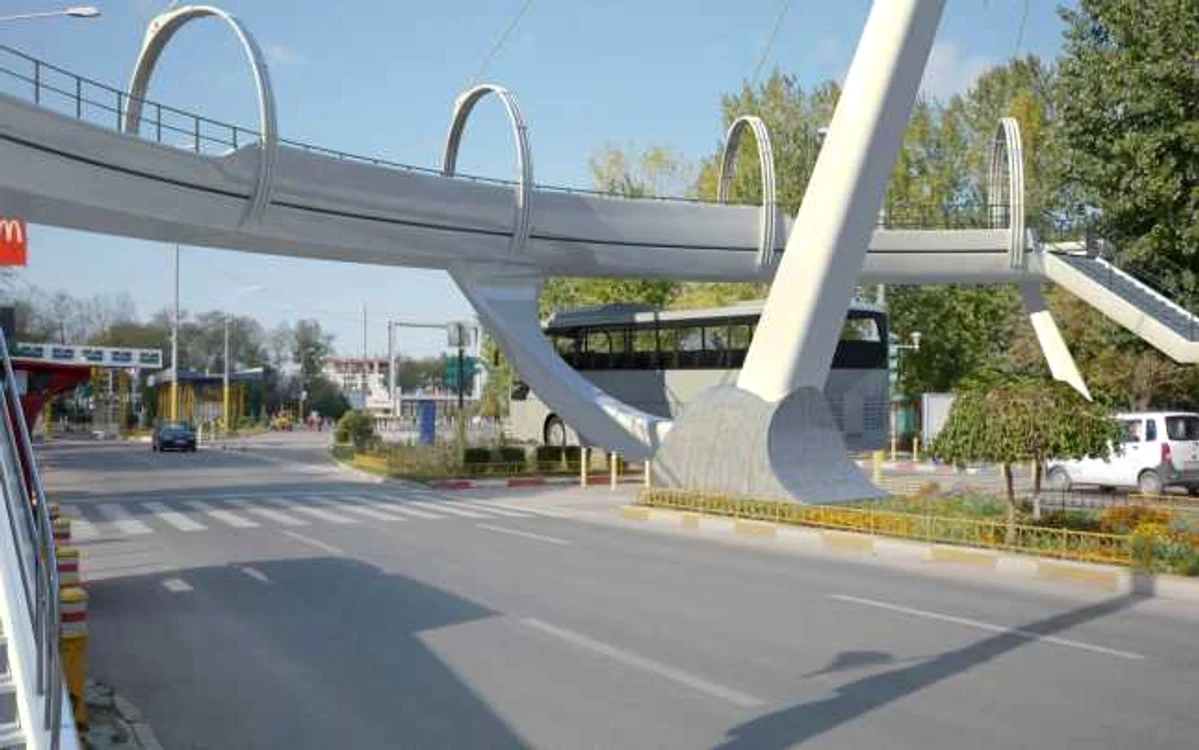 Viitoarea pasarelă pietonală din zona Satul de Vacanţă FOTO proiect
