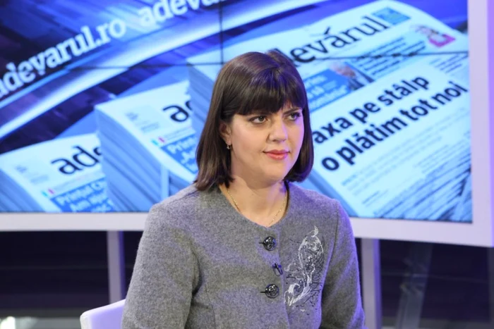 Laura Codruţa Kovesi, procuror-şef DNA, la Adevărul Live  FOTO Marian Iliescu