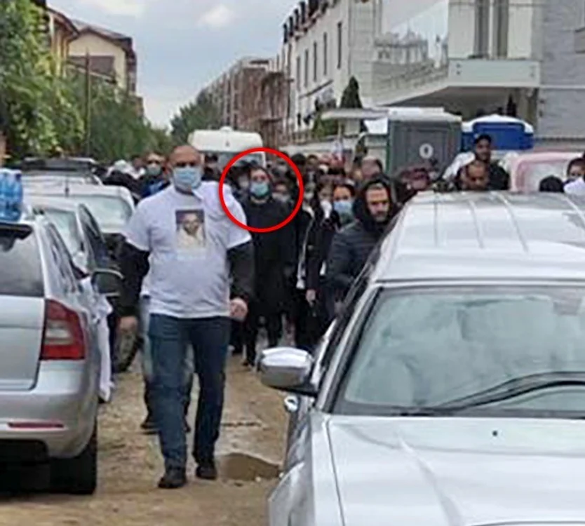 Florin Salam își conduce fratele pe ultimul drum