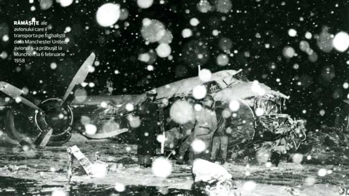 Calendar 6 februarie: 1958 Opt fotbaliști ai clubului Manchester United au murit în Accidentul aviatic de la München jpeg