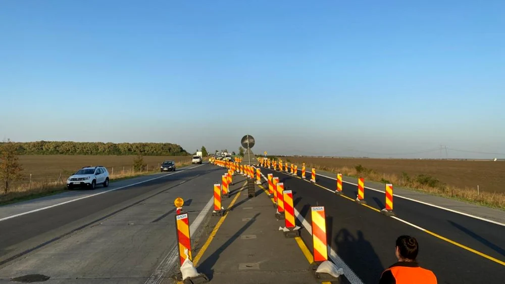 Trafic restricționat pe Autostrada A2 București - Constanța FOTO: CNADNR