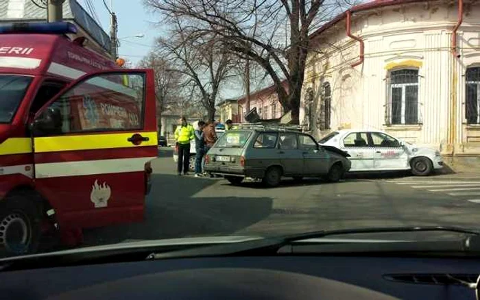 Accidentul a avut loc pe strada I. L. Caragiale. Foto: GSDG