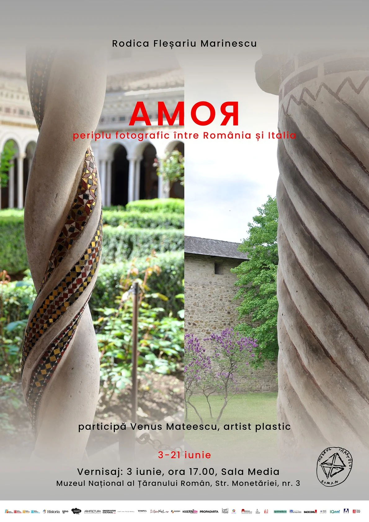 Vernisajul expoziției „AMOR – periplu fotografic între România și Italia”, la Muzeul Național al Țăranului Român