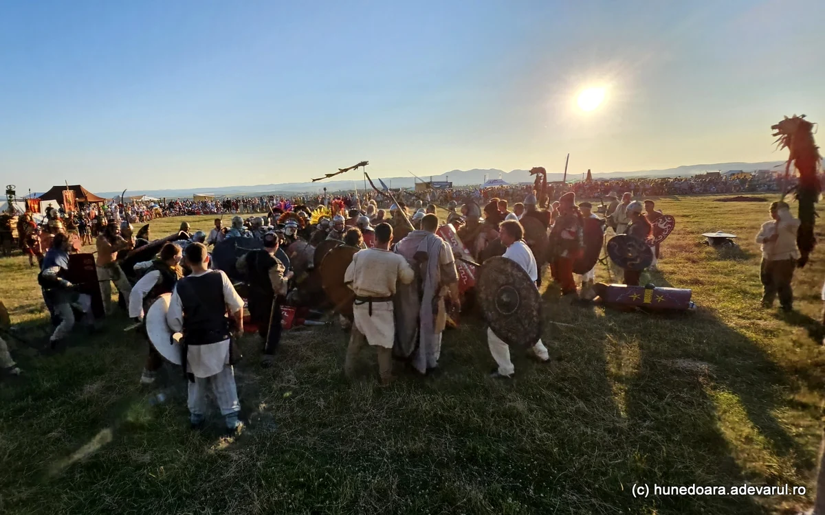 Daci, reprezentare actuală, la festivalul Dacfest din Huendoara. Foto: Daniel Guță. ADEVĂRUL
