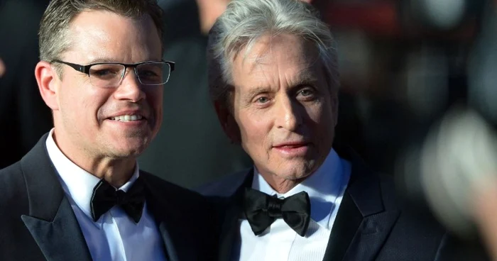 Matt
Damon şi Michael Douglas, actorii din filmul „Behind
the Candelabra“
FOTO AFP