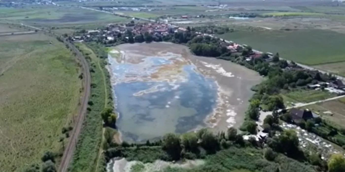 Delta din Carpați, uscată de secetă / foto: captură video Kanal D