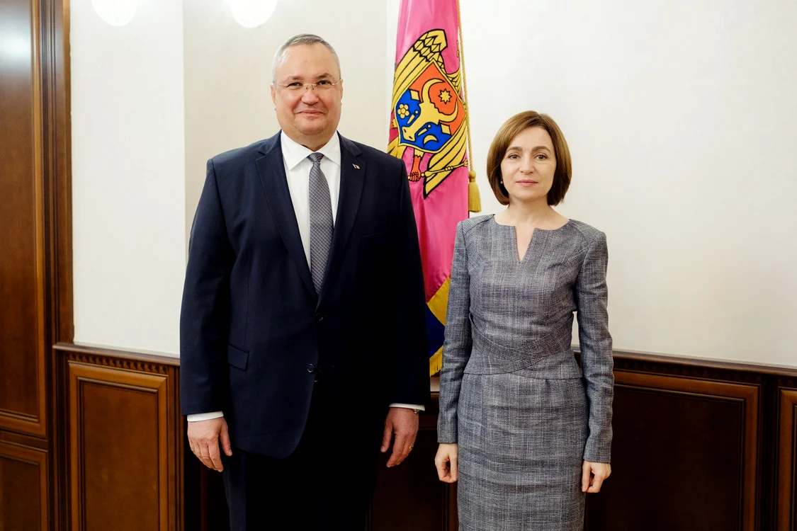 Nicolae Ciucă și Maia Sandu FOTO: FB