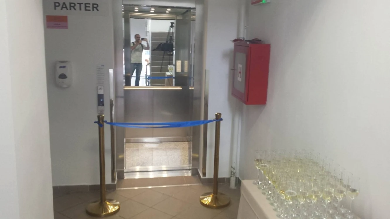 Inaugurarea liftului de la Oncohelp