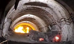 Continuă lucrările pe secțiunea montană a Autostrăzii A1, în ciuda condițiilor meteo