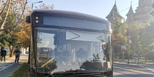 Turcii de la Karsan au prezentat la Timişoara unul din modelele lor de autobuz electric FOTO Ş.Both