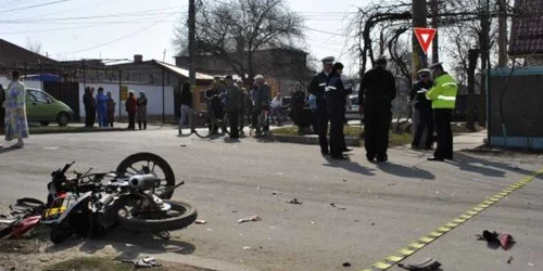 În accidentul rutier a fost implicat un mopedist (foto arhivă)