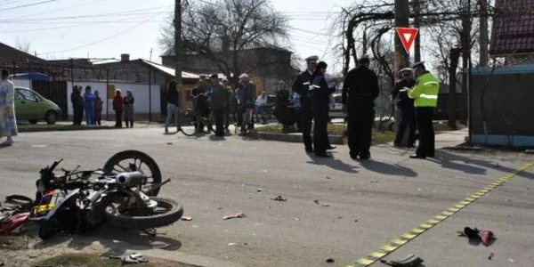 În accidentul rutier a fost implicat un mopedist (foto arhivă)