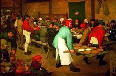 Nuntă ţărănească. Pictură de Pieter Bruegel cel Bătrân, 1567 (foto: Wikimedia Commons)
