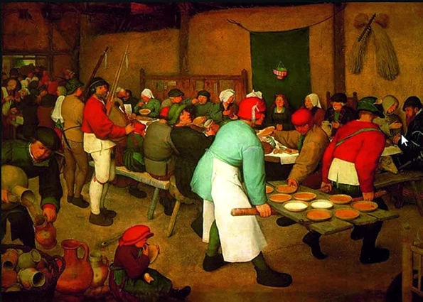 Nuntă ţărănească. Pictură de Pieter Bruegel cel Bătrân, 1567 (foto: Wikimedia Commons)