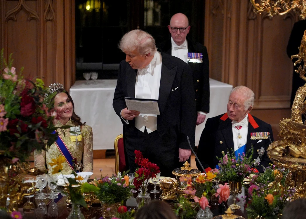 Prințul William și Donald Trump la dineul de stat profimedia 1038186399 jpg