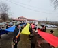 Tricolorul călător, în comuna Costache Negri Foto: Victor Mihalache jpg