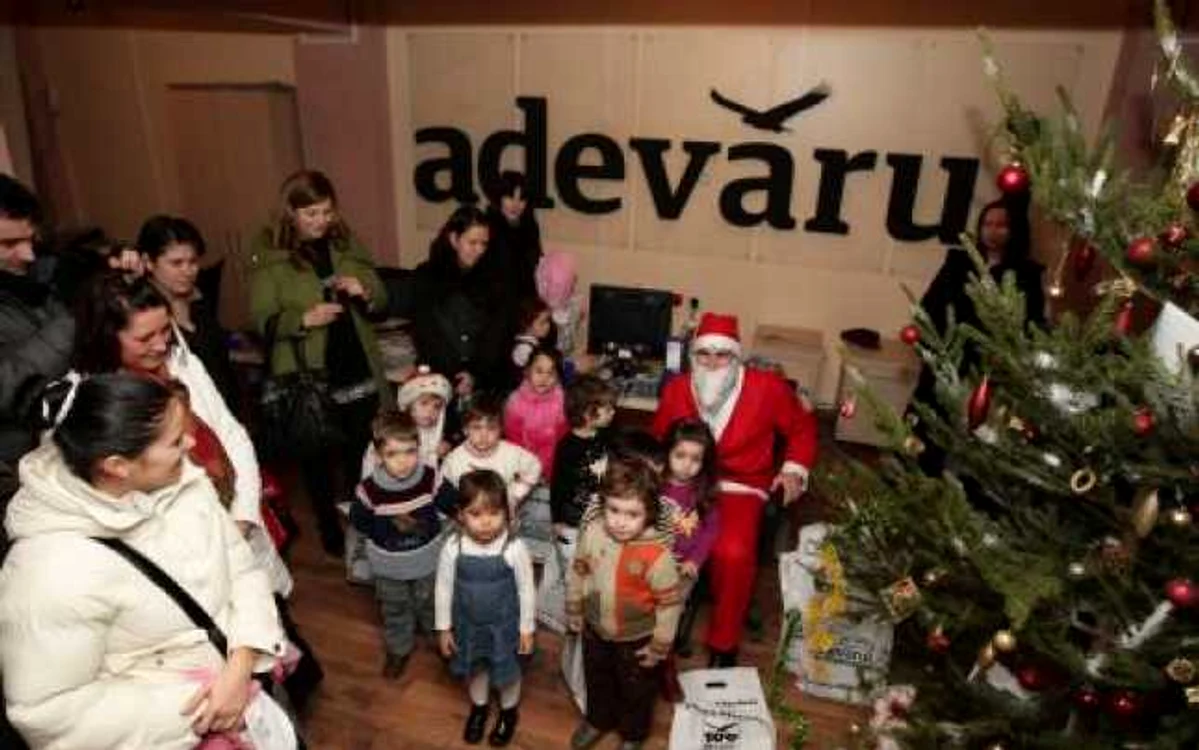 Moş Crăciun la Adevărul de Seară Craiova