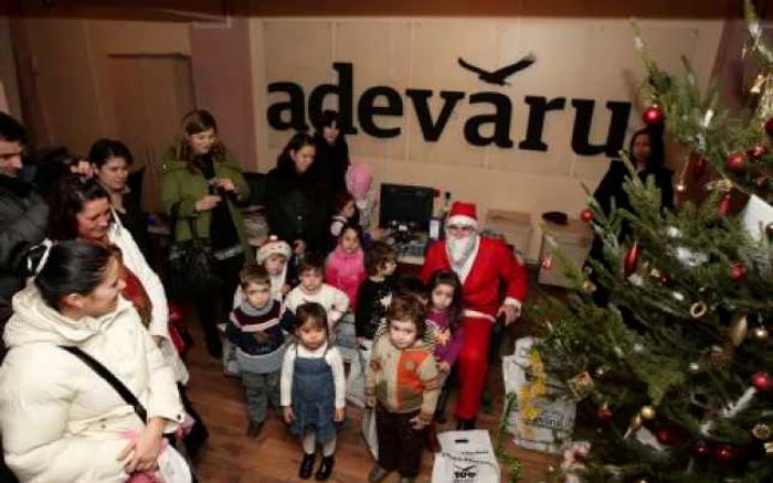 Moş Crăciun la Adevărul de Seară Craiova