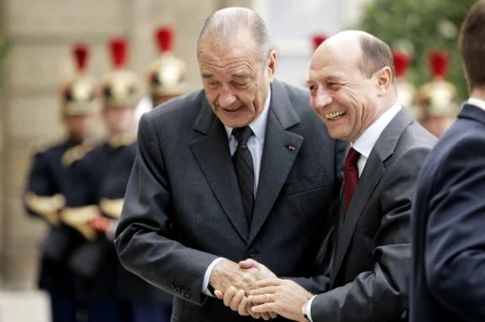 Jacques Chirac si Basescu FOTO AFP