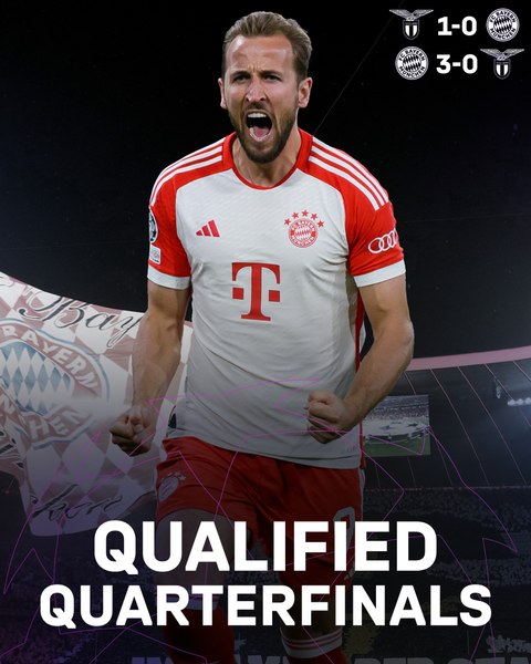 Bayern Munchen a reușit calificarea în sferturile Ligii Campionilor, după 3-0 cu Lazio