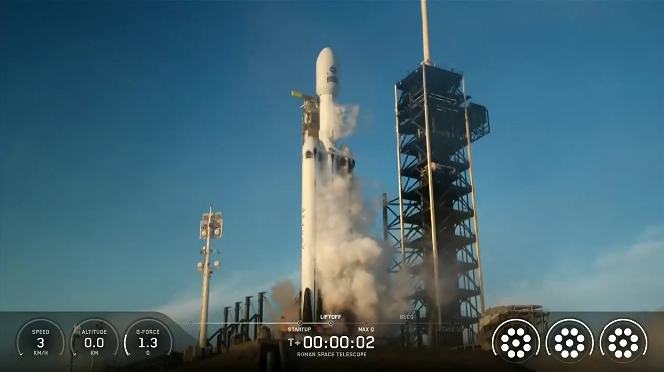 NASA a lansat duminică telescopul spațial Nancy Grace Roman. 