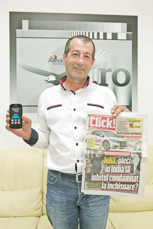 Crăciun Benonie a câştigat un telefon performant la Click!MANIAfotografii: click!