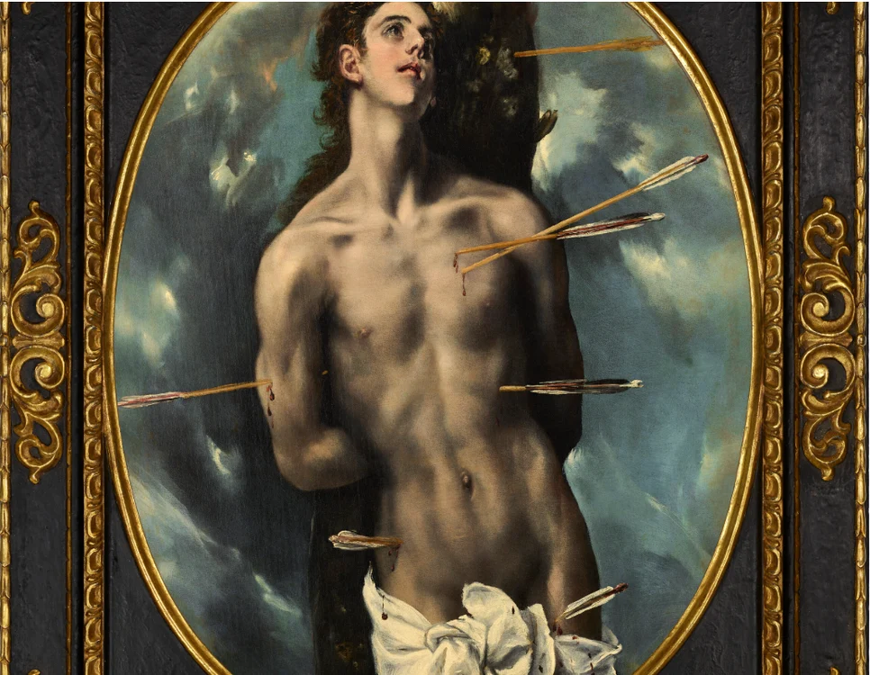 Tabloul San Sebastian semnat de pictorul El Greco a aparținut Casei Regale
