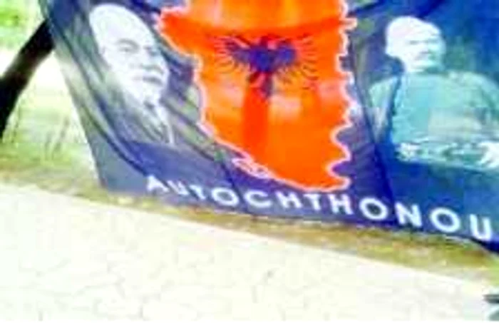banner Serbia Albania FOTO Twitter
