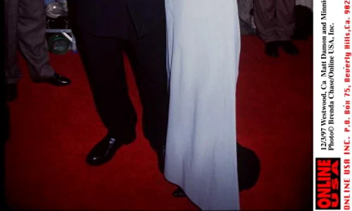 12/2/97 WestWood, Ca Matt Damon and Minnie Driver at the movie premiere of "Good Will Hunting " jpeg